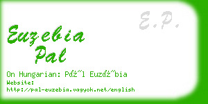 euzebia pal business card